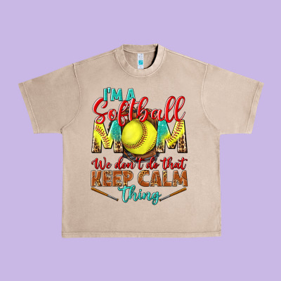 I'm A Softball Mom We Don't Do That Keep Calm Urban Heavy Tee Designed By Bundleandbundleshop