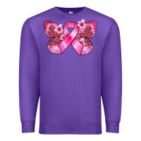 Purple Cancer butterfly Premium Sweatshirt - FaDigitalArtStudio