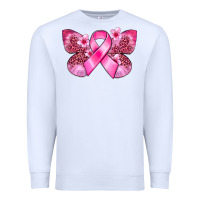 White Cancer butterfly Premium Sweatshirt - FaDigitalArtStudio