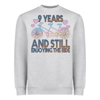 Heather Grey 9 Years And Still Enjoying The Ride Heavyweight Sweatshirt - Bettercallsaul