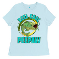 Baby Blue reel cool peepaw Ladies Tee - Jasminsmagicworld