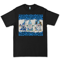 Black snowy christmas gnomes Premium Tee - BarkalooDesign