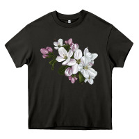 Asphalt apple blossom Heavy Core Tee - LillyAllenDesigns