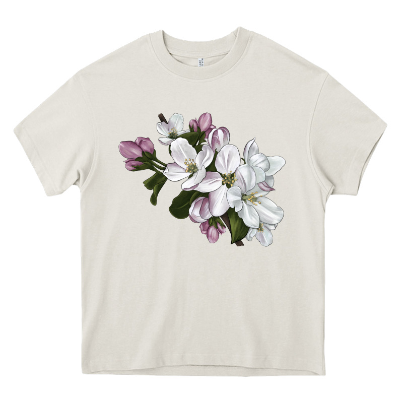 Apple Blossom Heavy Core Tee by LillyAllenDesigns | Teevron