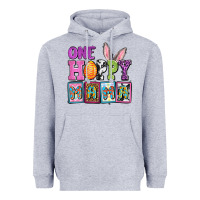 Heather Grey Easter Day One hoppy mama Heavyweight Hoodie - OliviaCreatesArt