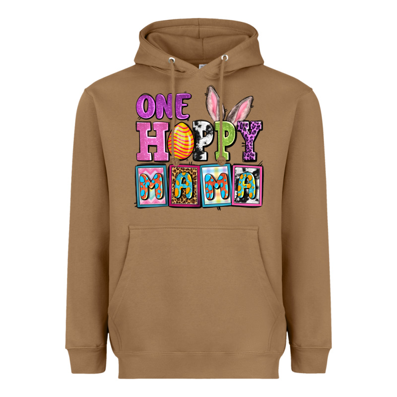 Easter Day One Hoppy Mama Heavyweight Hoodie by OliviaCreatesArt | Teevron