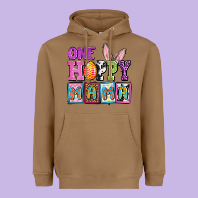Easter Day One Hoppy Mama Heavyweight Hoodie Designed By Oliviacreatesart
