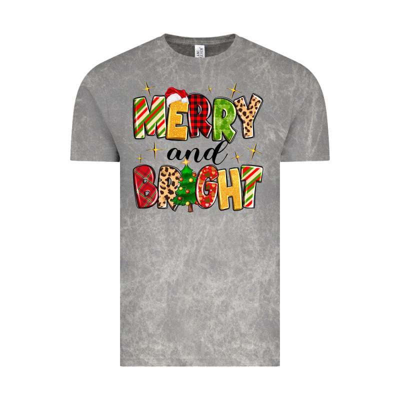 Merry And Bright Vintage Tee by MaliasSmallBusiness | Teevron