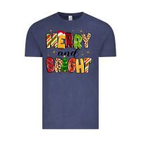 Vintage Denim merry and bright Vintage Tee - MaliasSmallBusiness