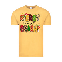Vintage Mustard merry and bright Vintage Tee - MaliasSmallBusiness