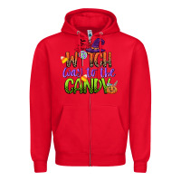 Red witch way to the candy Zipper Hoodie - CowGirlArtShop