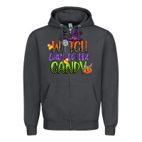 Smoke witch way to the candy Zipper Hoodie - CowGirlArtShop