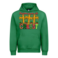 Emerald christmas begins with christ Urban Hoodie - CowhideDigitalArt