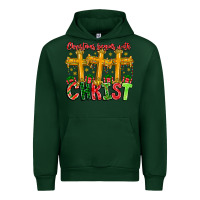 Forest Green christmas begins with christ Urban Hoodie - CowhideDigitalArt