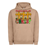 Pigment Burro christmas begins with christ Urban Hoodie - CowhideDigitalArt