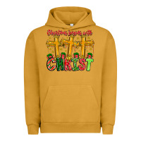 Pigment Peanut Butter christmas begins with christ Urban Hoodie - CowhideDigitalArt