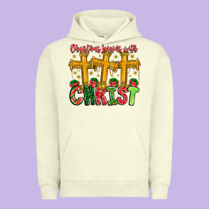 Christmas Begins With Christ Urban Hoodie Designed By Cowhidedigitalart