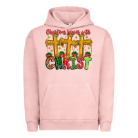 Pigment Salmon christmas begins with christ Urban Hoodie - CowhideDigitalArt