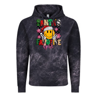 Cloud Black santas favorite girl Vintage Hoodie - MaliasSmallBusiness