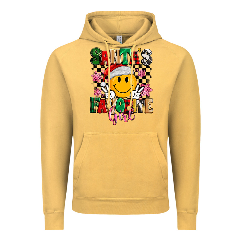 Santas Favorite Girl Vintage Hoodie by MaliasSmallBusiness | Teevron