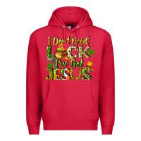 Cardinal I don't need luck i've got Jesus Premium Hoodie - CowGirlArtShop