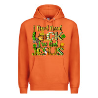 Carrot I don't need luck i've got Jesus Premium Hoodie - CowGirlArtShop