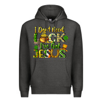 Charcoal Heather I don't need luck i've got Jesus Premium Hoodie - CowGirlArtShop