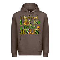 Coffee I don't need luck i've got Jesus Premium Hoodie - CowGirlArtShop