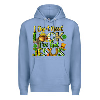 Colony Blue I don't need luck i've got Jesus Premium Hoodie - CowGirlArtShop