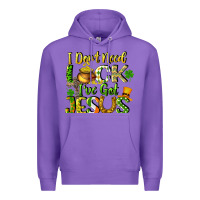 Purple I don't need luck i've got Jesus Premium Hoodie - CowGirlArtShop