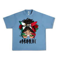 Mexican Mom Life Messy Bun Mama Urban Heavy Tee | Teevron