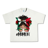 Pistachio Mexican Mom Life Messy Bun Mama Urban Heavy Tee - BundleAndBundleShop