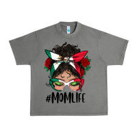 Tornado Mexican Mom Life Messy Bun Mama Urban Heavy Tee - BundleAndBundleShop
