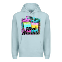 Blue Mist tea junkie Premium Hoodie - JahusDesignShop