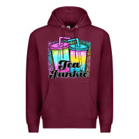 Burgundy tea junkie Premium Hoodie - JahusDesignShop