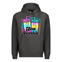 Charcoal Heather tea junkie Premium Hoodie - JahusDesignShop