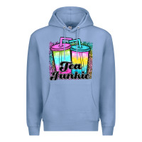 Colony Blue tea junkie Premium Hoodie - JahusDesignShop