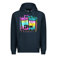 Navy tea junkie Premium Hoodie - JahusDesignShop
