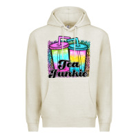 Oatmeal Heather tea junkie Premium Hoodie - JahusDesignShop
