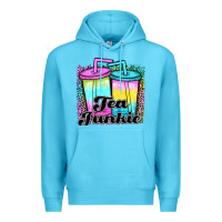 Ocean Blue tea junkie Premium Hoodie - JahusDesignShop