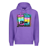 Purple tea junkie Premium Hoodie - JahusDesignShop