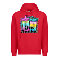 Red tea junkie Premium Hoodie - JahusDesignShop