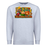 Heather Grey Happy Thanksgiving Premium Sweatshirt - FaDigitalArtStudio