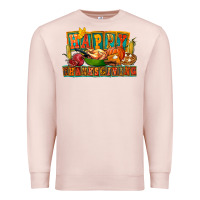 Pale Pink Happy Thanksgiving Premium Sweatshirt - FaDigitalArtStudio