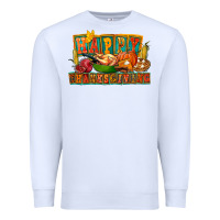 White Happy Thanksgiving Premium Sweatshirt - FaDigitalArtStudio