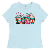Baby Blue nurse fuel coffee Ladies Tee - Jasminsmagicworld