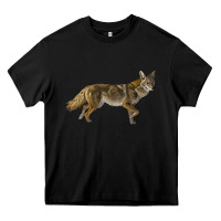Black coyote Heavy Core Tee - LillyAllenDesigns