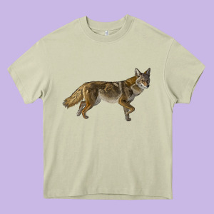 Coyote Heavy Core Tee Designed By Lillyallendesigns