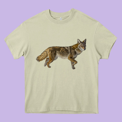Coyote Heavy Core Tee Designed By Lillyallendesigns