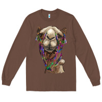 Chestnut tie dye camel Long Sleeve Tee - BarkalooDesign